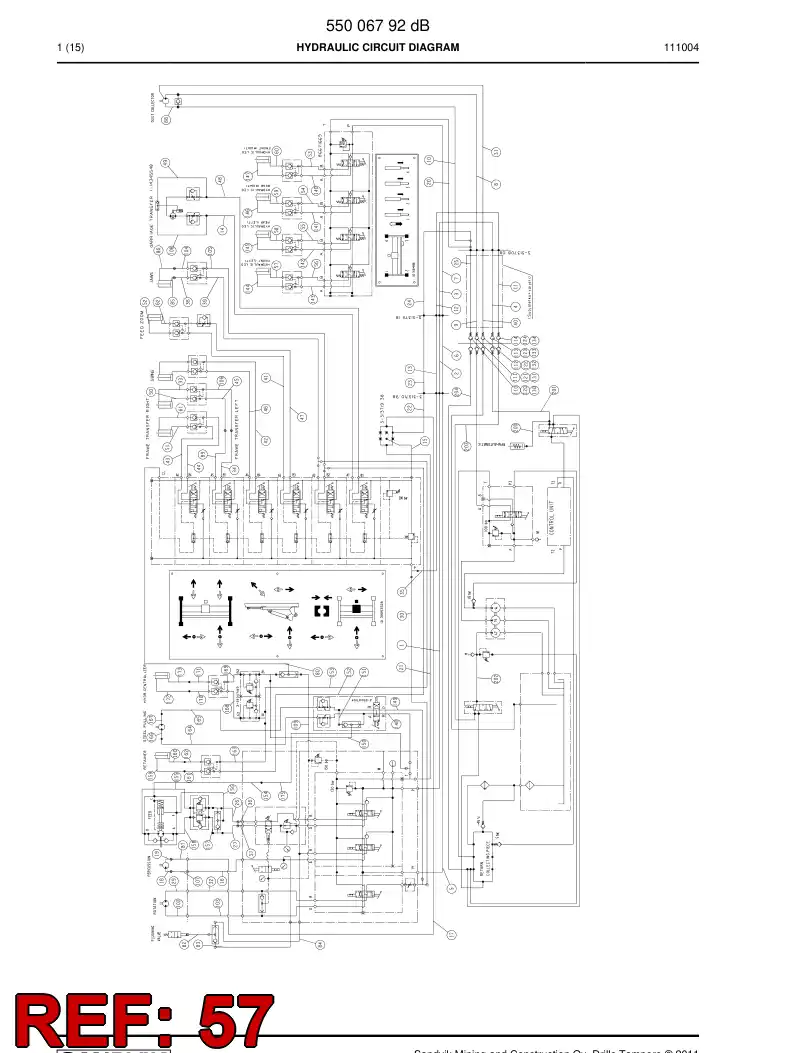 59203497 592 034 97 HYDRAULIC HOSE ASSEMBLY - Sandvik Technical Drawing