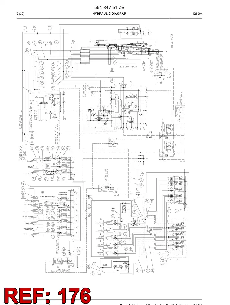 59203529a 592 035 29a HOSE ASSY - Sandvik Technical Drawing