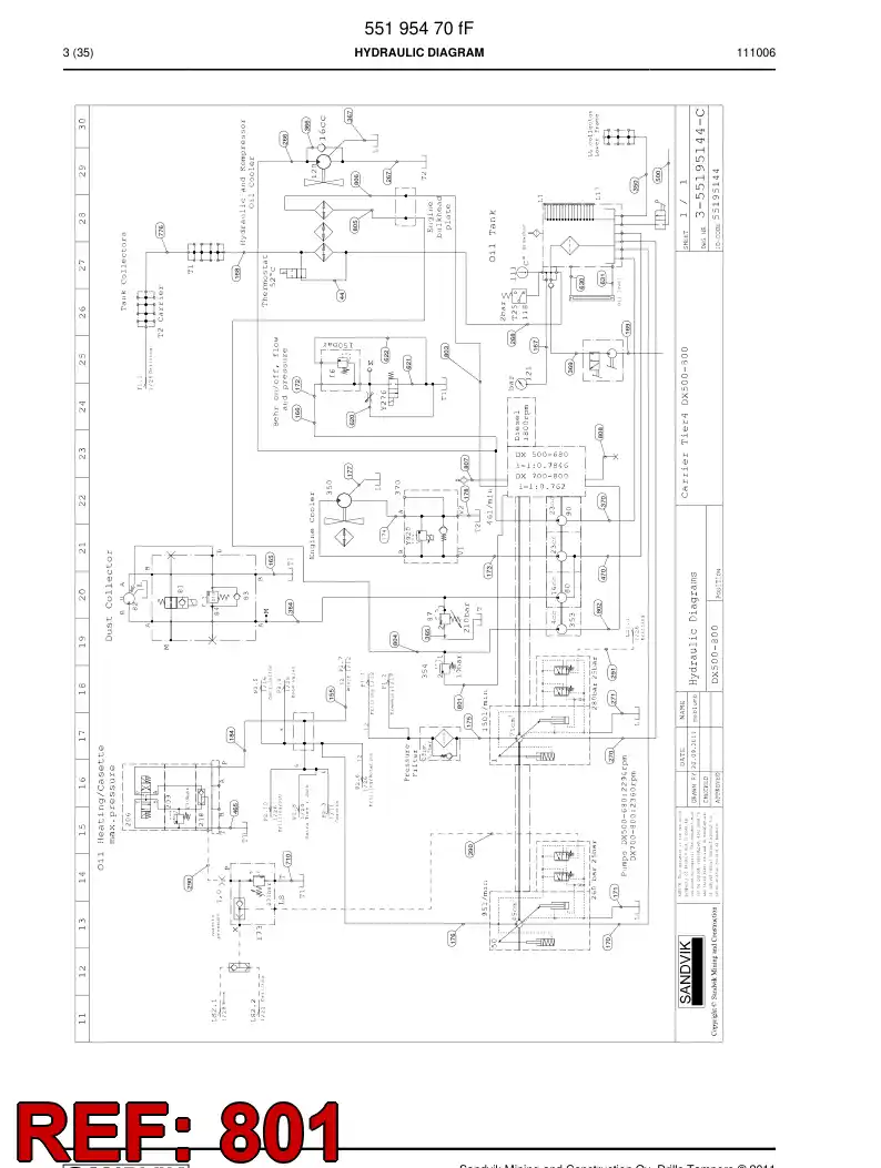 592 035 51 Hose Assembly, Hydraulic - drawing