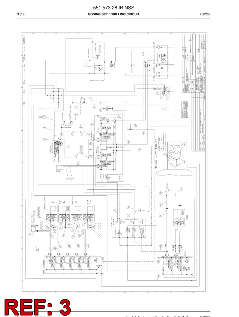 59203571 592 035 71 Hose Assembly, Hydraulic - Sandvik Technical Drawing