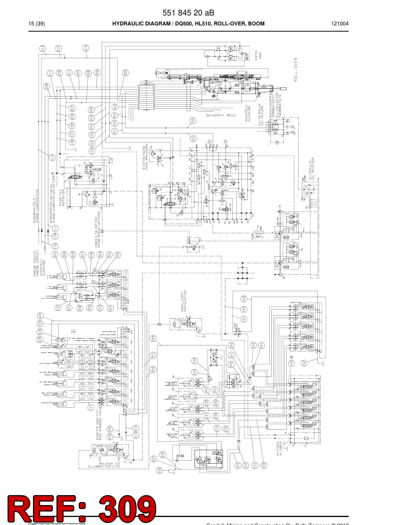 59203699 592 036 99 Hydraulic hose assembly - Sandvik Technical Drawing
