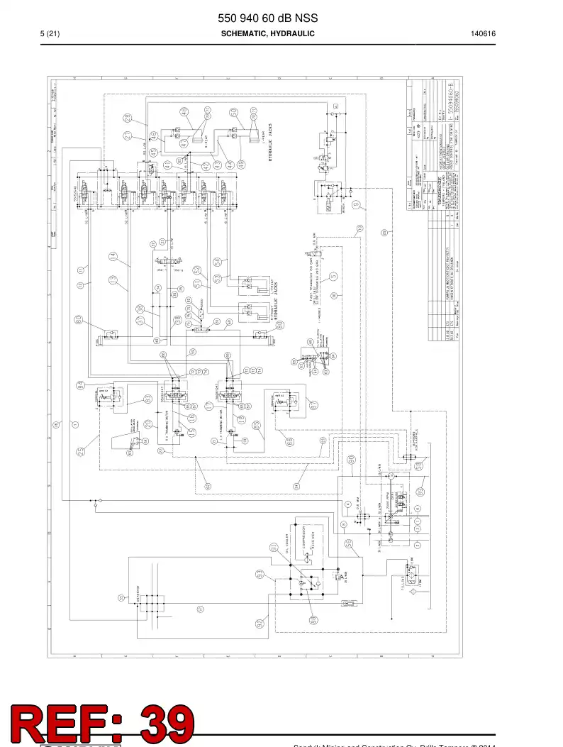 59203701a 592 037 01a HOSE ASSY - Sandvik Technical Drawing