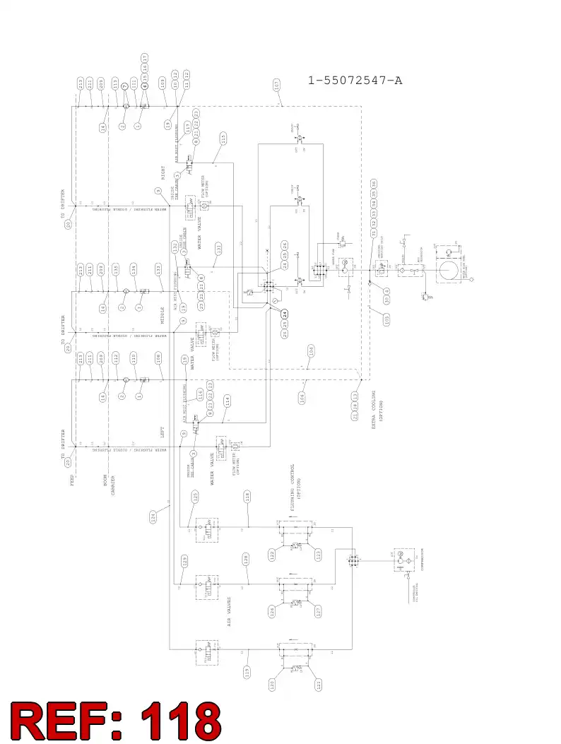 59203790 592 037 90 HYDRAULIC HOSE ASSEMBLY - Sandvik Technical Drawing