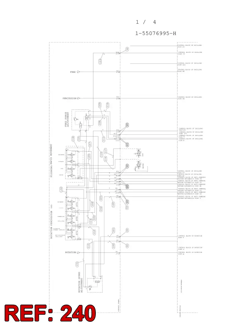 59203954 592 039 54 HOSE ASSY - Sandvik Technical Drawing