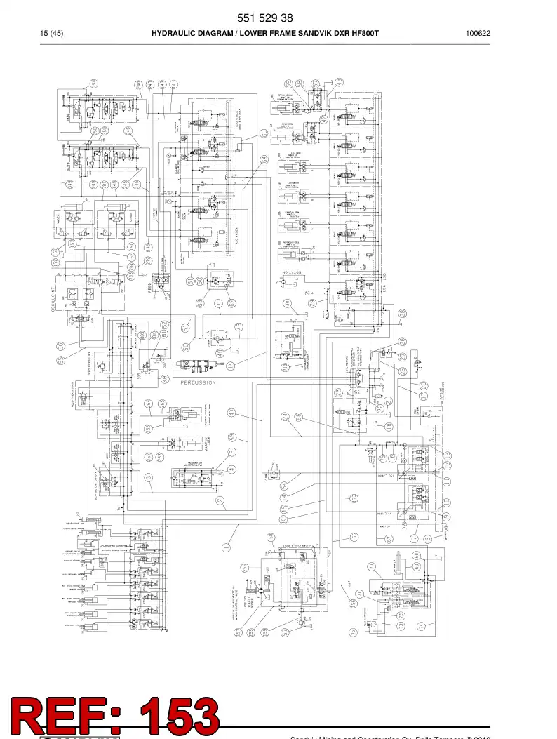 59203965 592 039 65 HYDR.HOSE ASSEMBLY - Sandvik Technical Drawing