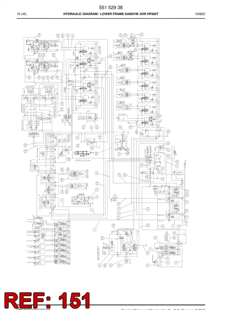 59203969 592 039 69 HYDR.HOSE ASSEMBLY - Sandvik Technical Drawing