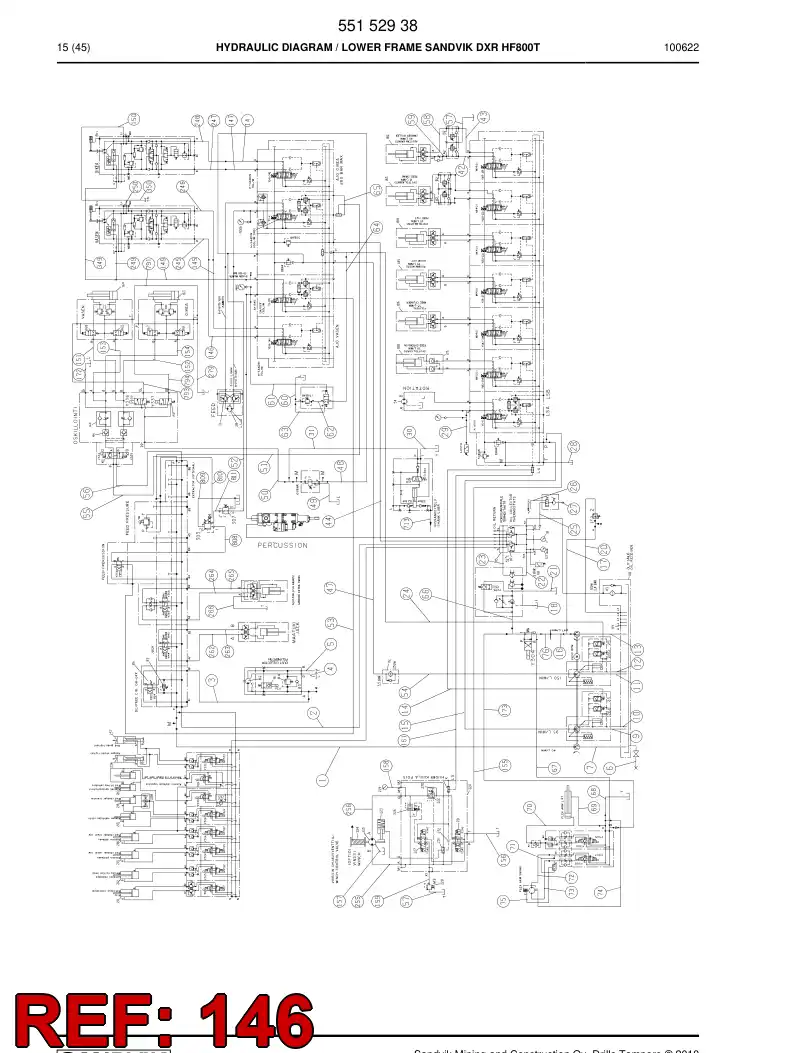 59203971b 592 039 71b Hydraulic hose assembly - Sandvik Technical Drawing