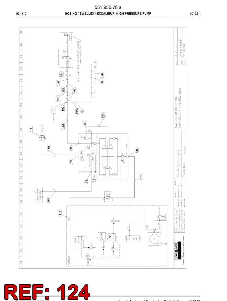 59204005 592 040 05 HOSE ASSY - Sandvik Technical Drawing