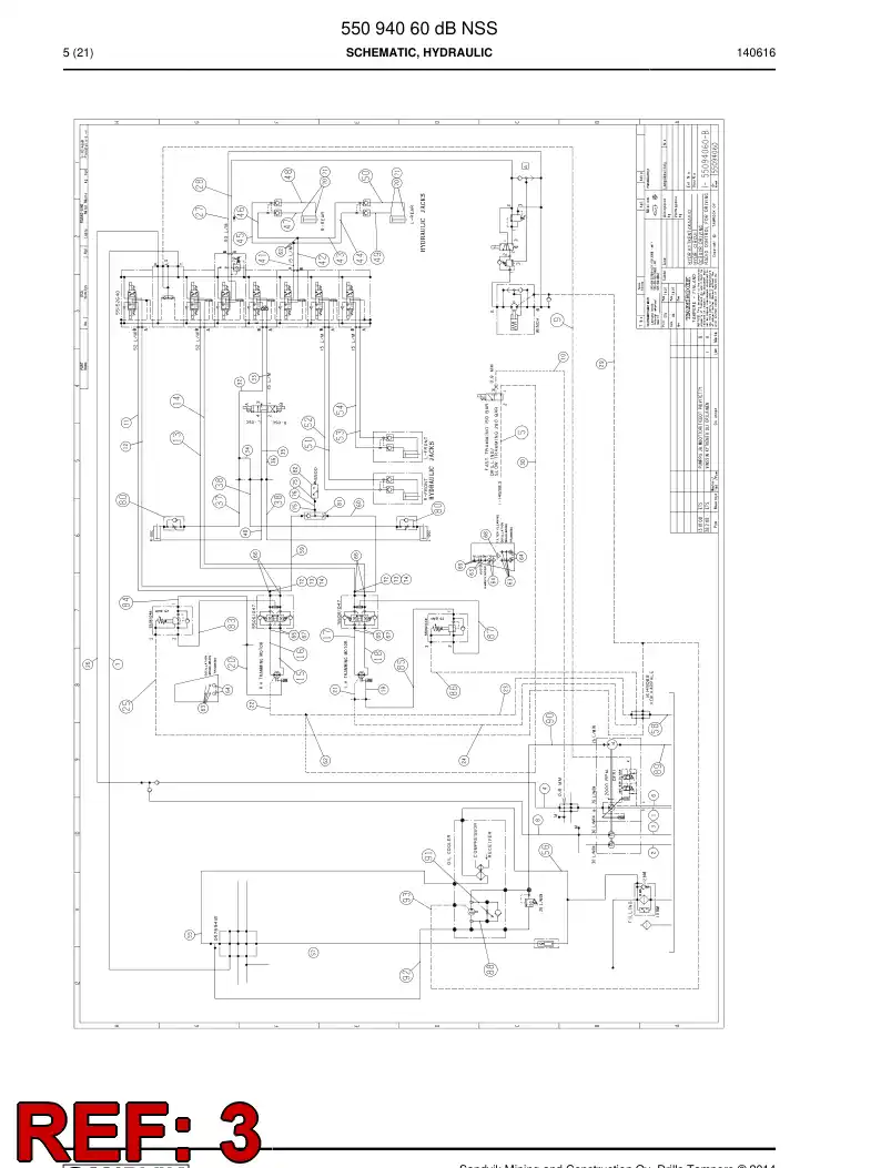 59204023 592 040 23 Hose Assembly, Hydraulic - Sandvik Technical Drawing