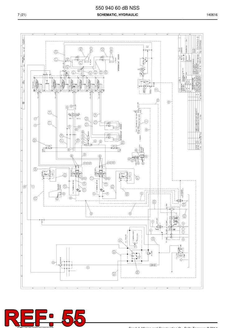 59204027 592 040 27 Hose Assembly, Hydraulic - Sandvik Technical Drawing