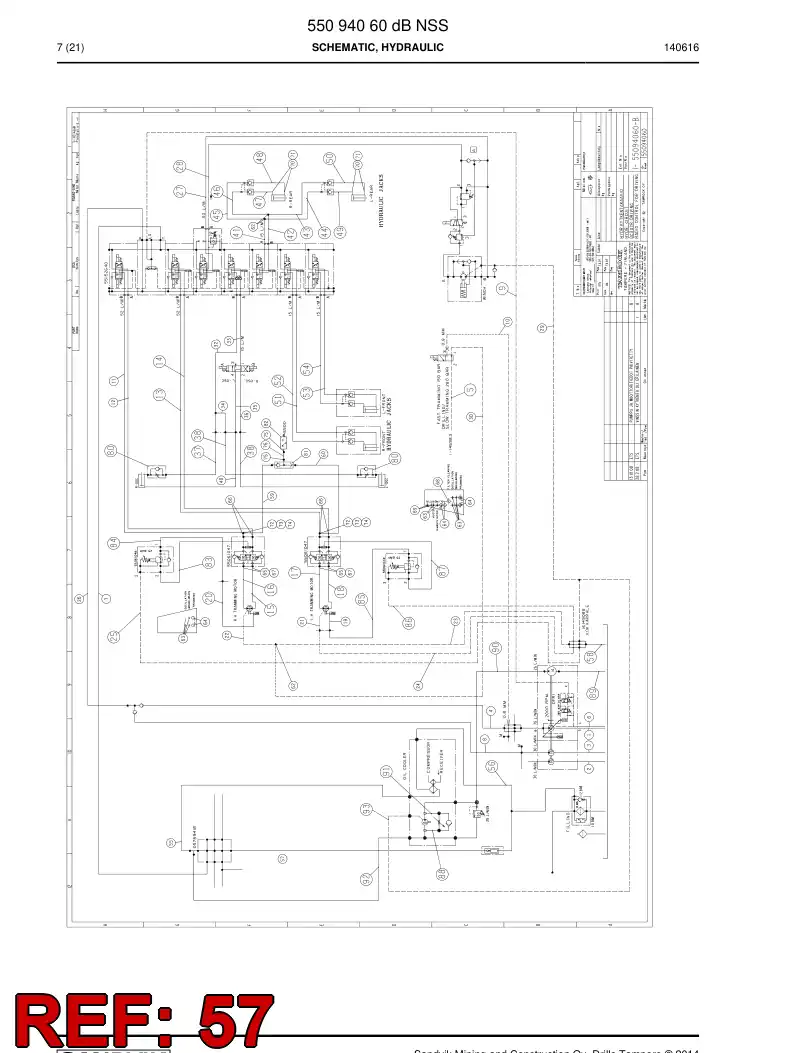 59204029 592 040 29 Hose Assembly, Hydraulic - Sandvik Technical Drawing