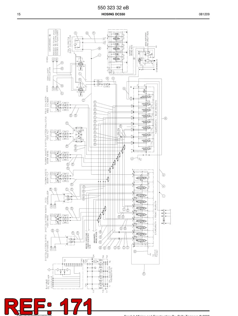 59204093a 592 040 93a HOSE ASSY - Sandvik Technical Drawing