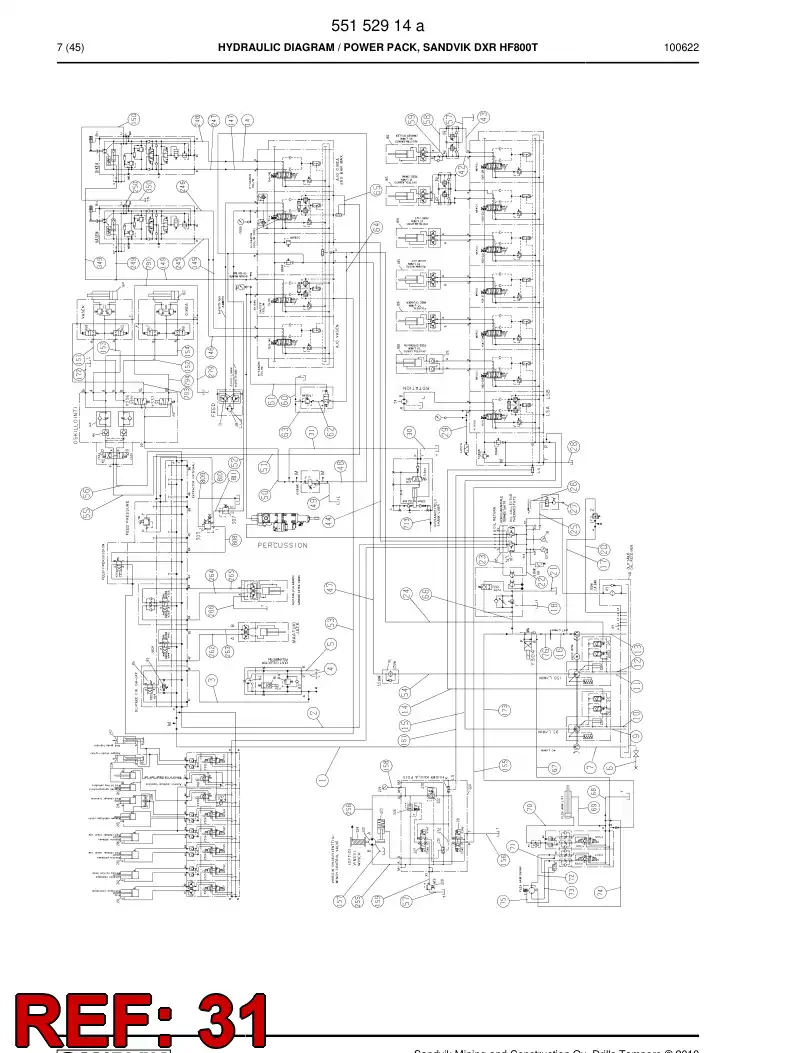 59204207a 592 042 07a HOSE ASSY - Sandvik Technical Drawing