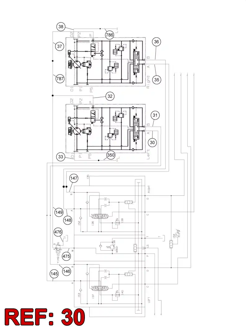 59204350 592 043 50 HOSE ASSY - Sandvik Technical Drawing