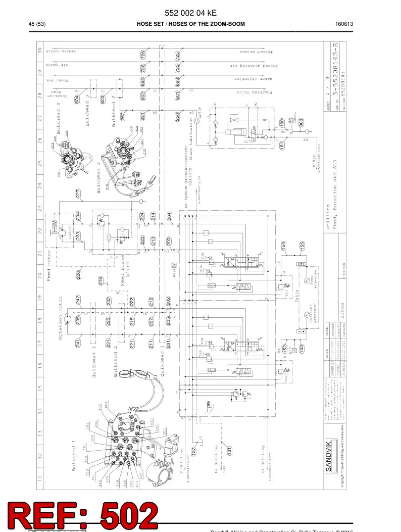 592 044 03 Hose Assembly, Hydraulic - drawing