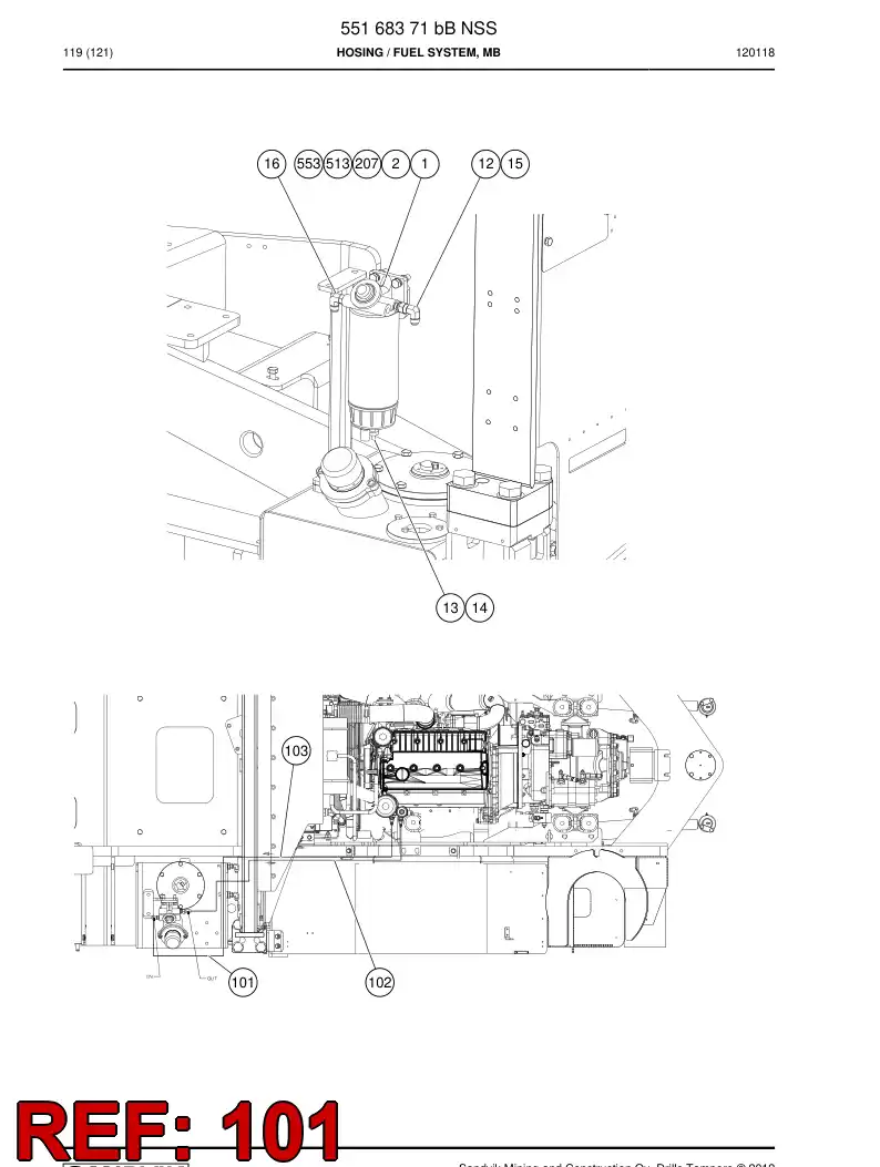 592 048 11 Hose Assembly, Fuel - drawing