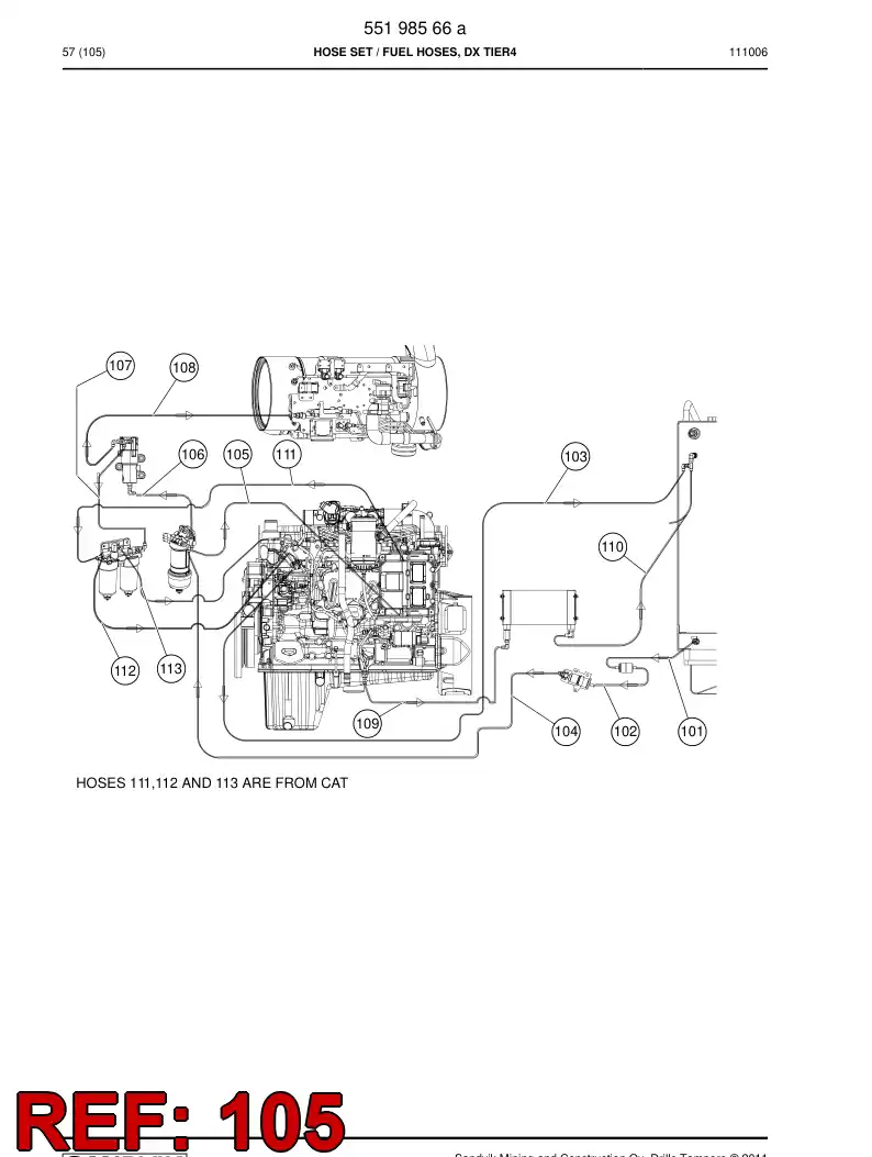 592 052 69 Hose Assembly, Fuel - drawing