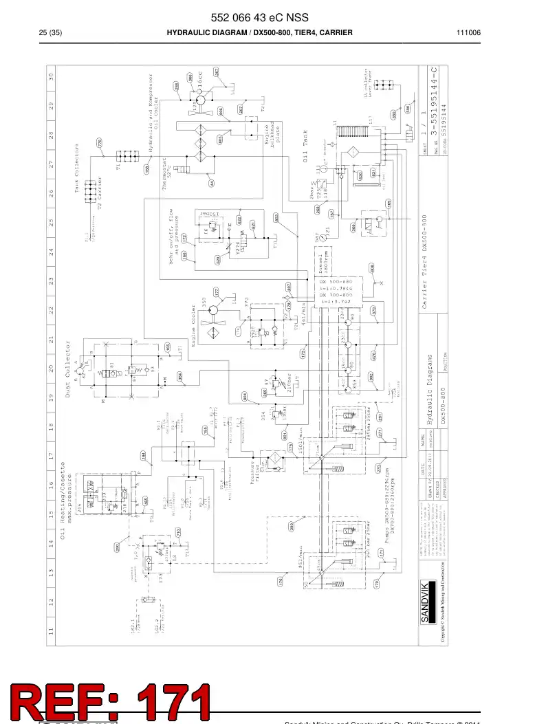 592 054 59 Hose Assembly, Hydraulic - drawing