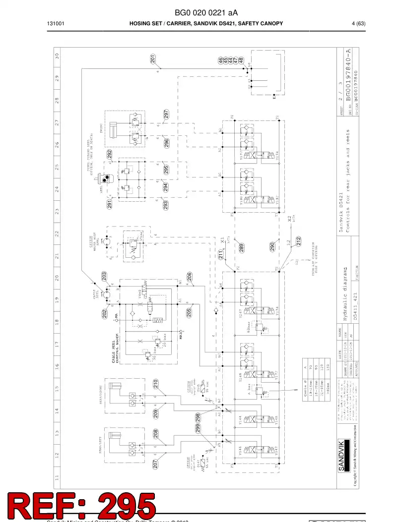 59205655 592 056 55 Hose Assembly, Hydraulic - Sandvik Technical Drawing