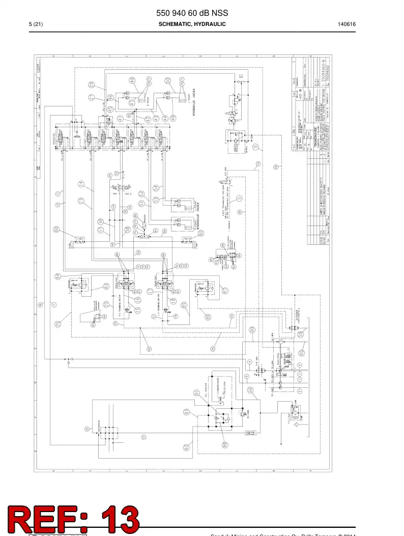 59205801 592 058 01 HOSE ASSY - Sandvik Technical Drawing