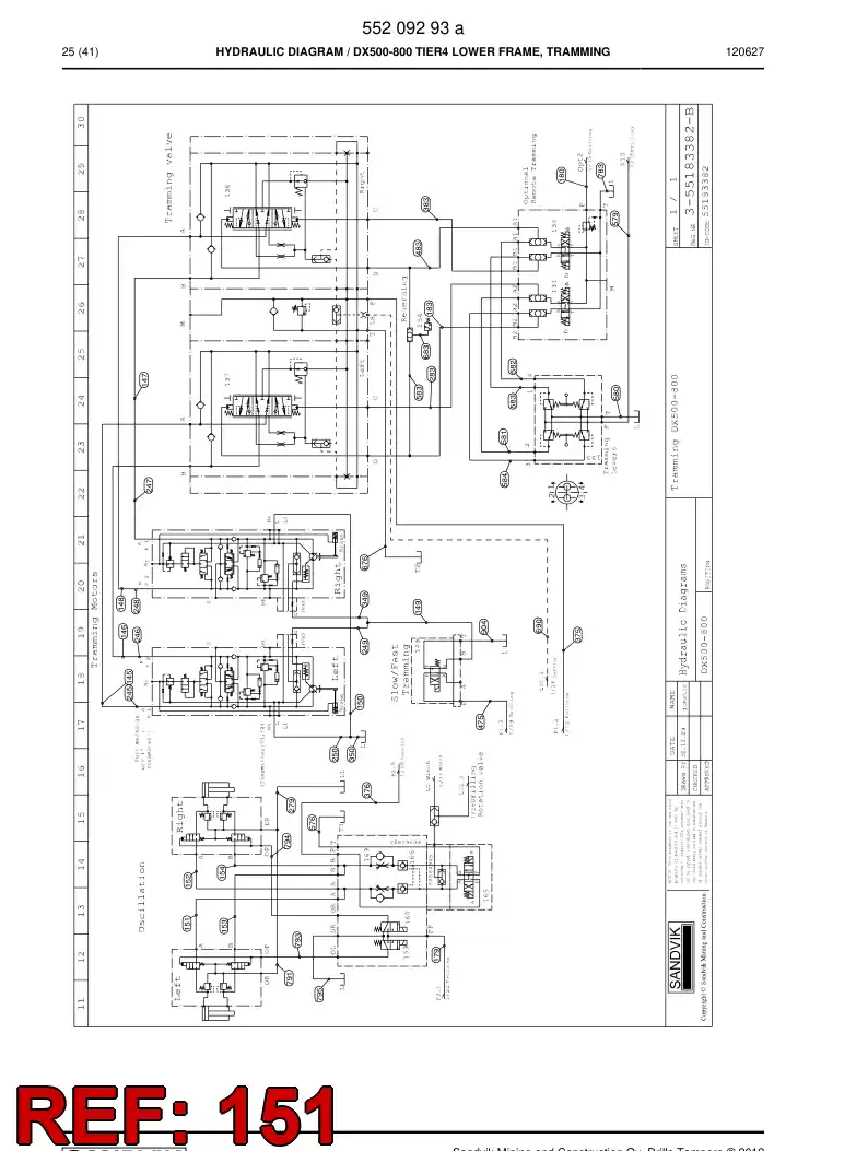 59206207 592 062 07 HYDR.HOSE ASSEMBLY - Sandvik Technical Drawing