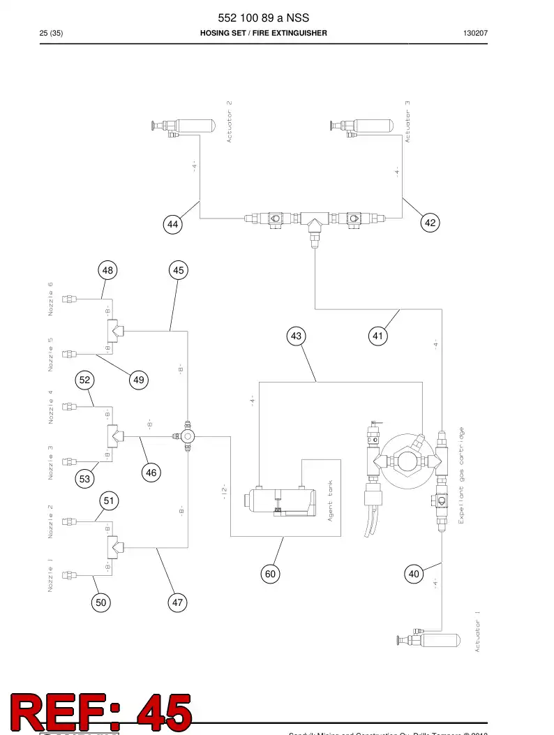 592 069 97 Hose Assembly - drawing