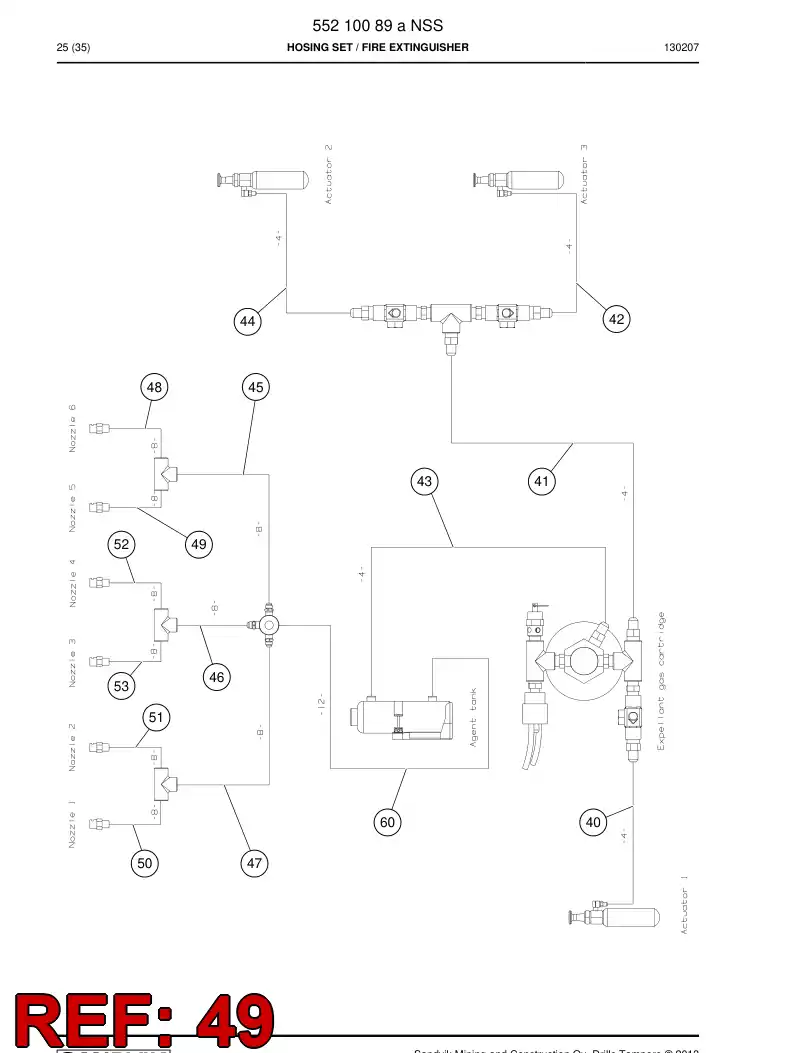 592 070 01 Hose Assembly - drawing
