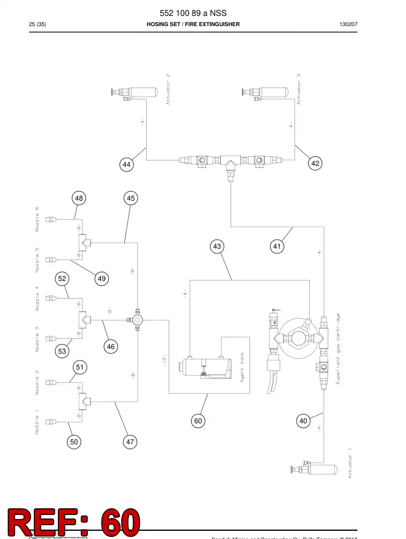 592 070 05 Hose Assembly, Hydraulic - drawing