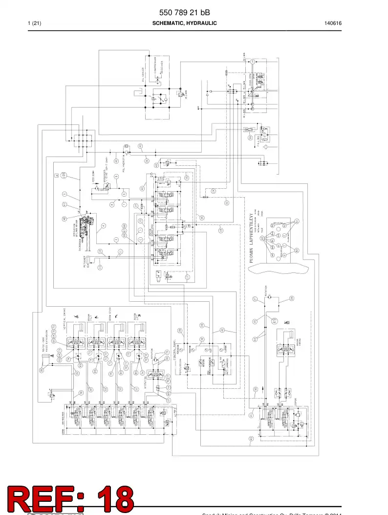 59207425 592 074 25 HYDR.HOSE ASSEMBLY - Sandvik Technical Drawing