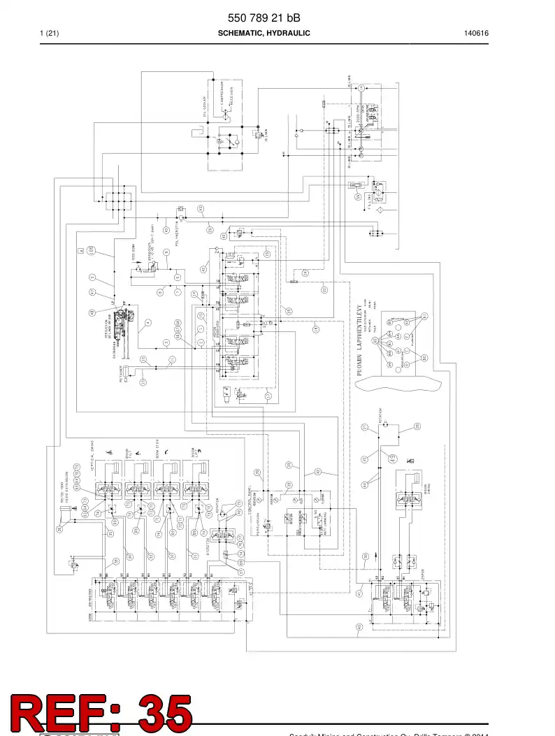 59207793 592 077 93 HYDR.HOSE ASSEMBLY - Sandvik Technical Drawing