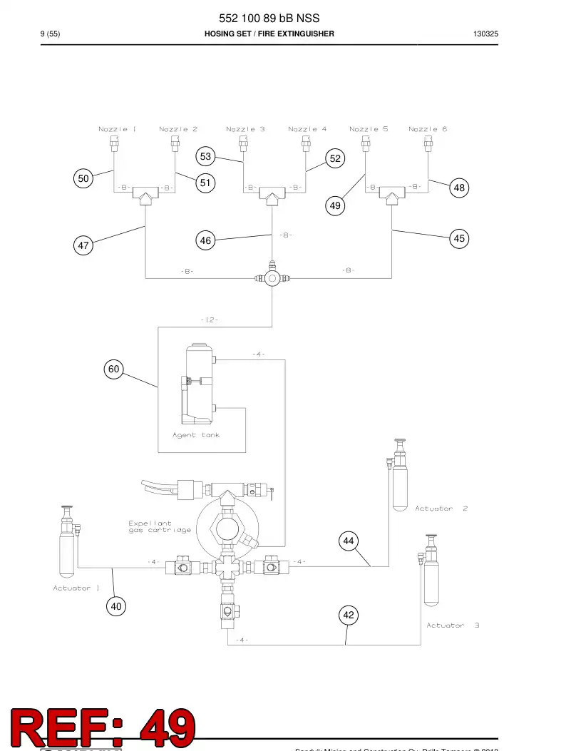 592 080 53 Hose Assembly - drawing