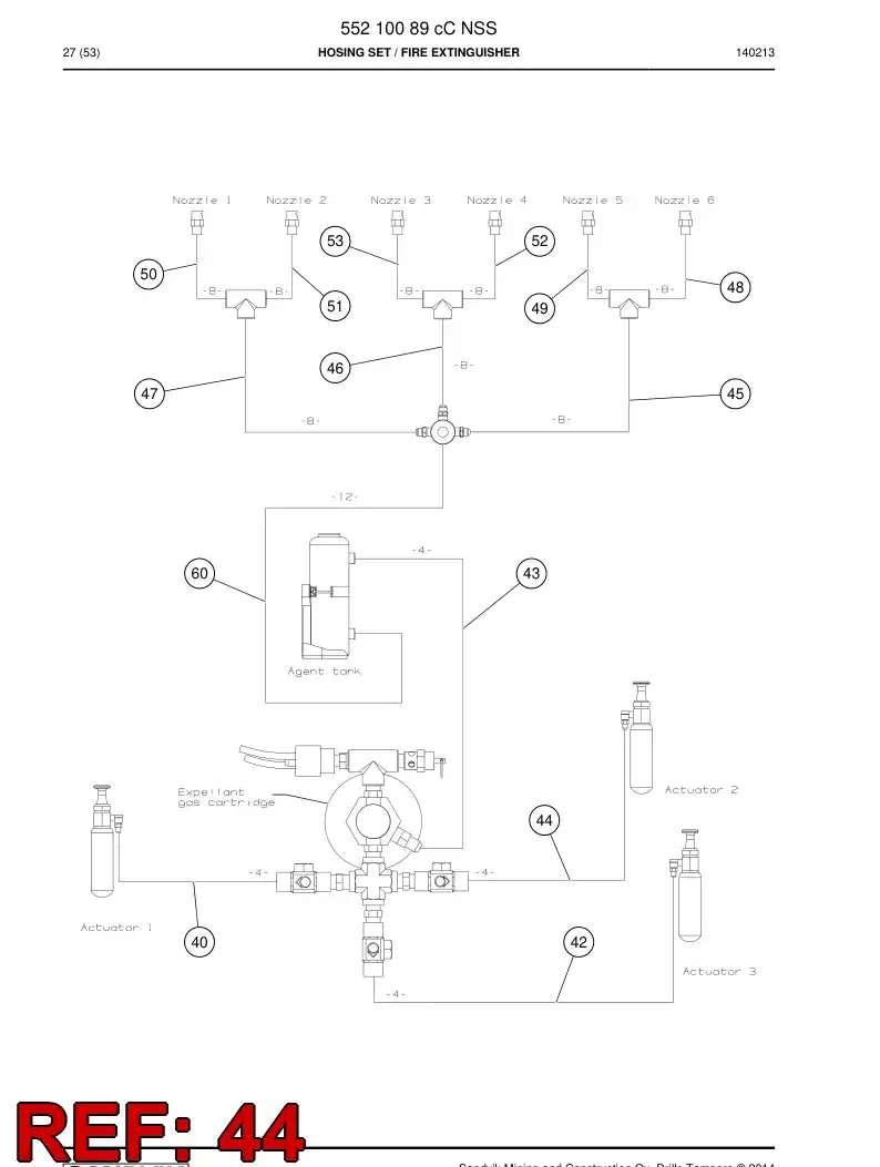 592 086 15 Hose Assembly, Hydraulic - drawing