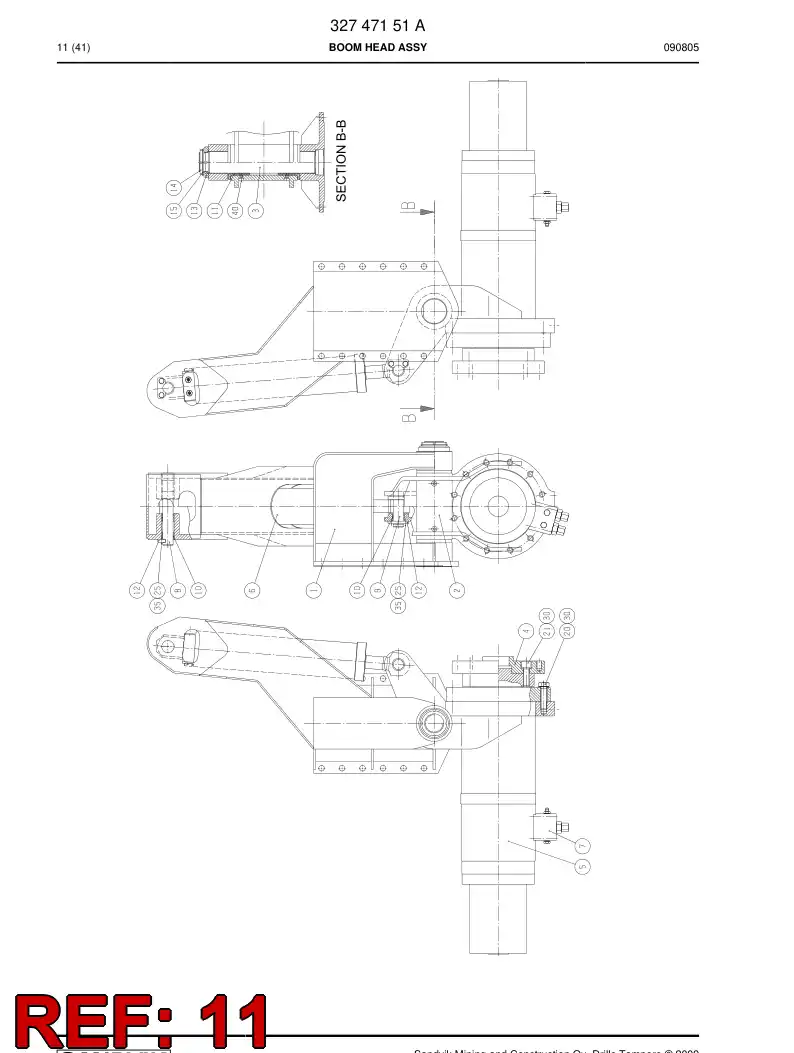59900108 599 001 08 Bearing bushing - Sandvik Technical Drawing