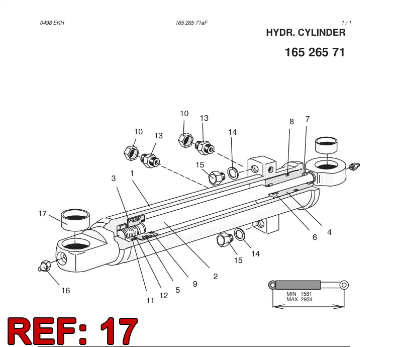 59943148 599 431 48 Bushing, Bearing - Sandvik Technical Drawing
