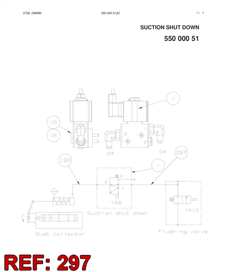 60132229 601 322 29 Hose Assembly, Hydraulic - Sandvik Technical Drawing