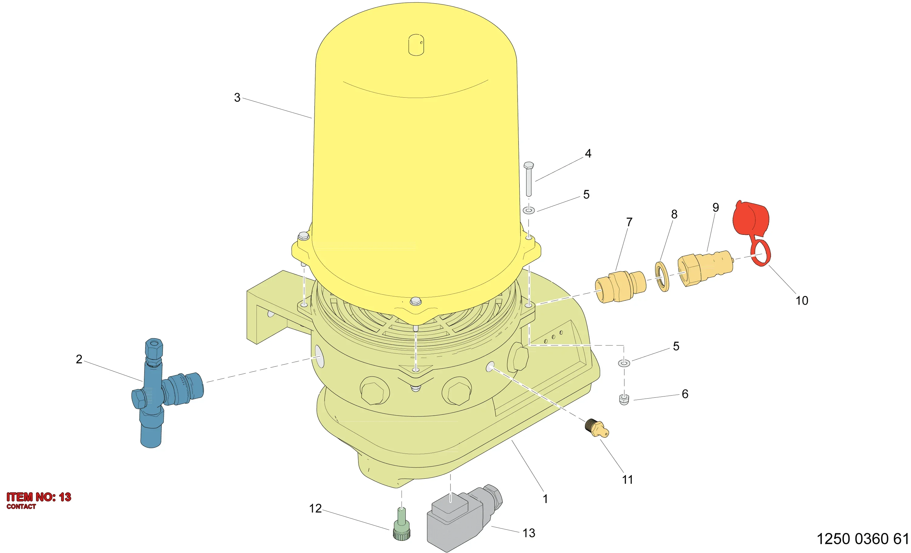 6060 0013 31 CONTACT - Technical Drawing