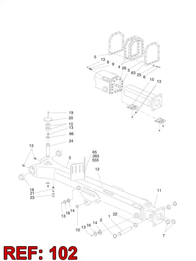 61312888 613 128 88 PIN ASSY - Sandvik Technical Drawing