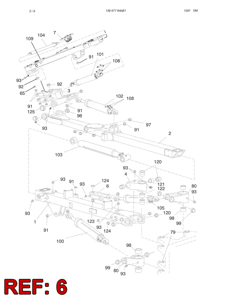 61337198 613 371 98 CLEVIS ASSY - Sandvik Technical Drawing