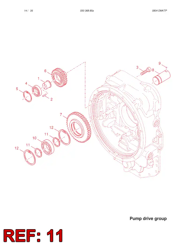 61449969 614 499 69 RING - Sandvik Technical Drawing