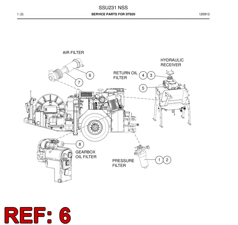 61452929a 614 529 29a AIR CLEANER CARTRIDGE - Sandvik Technical Drawing