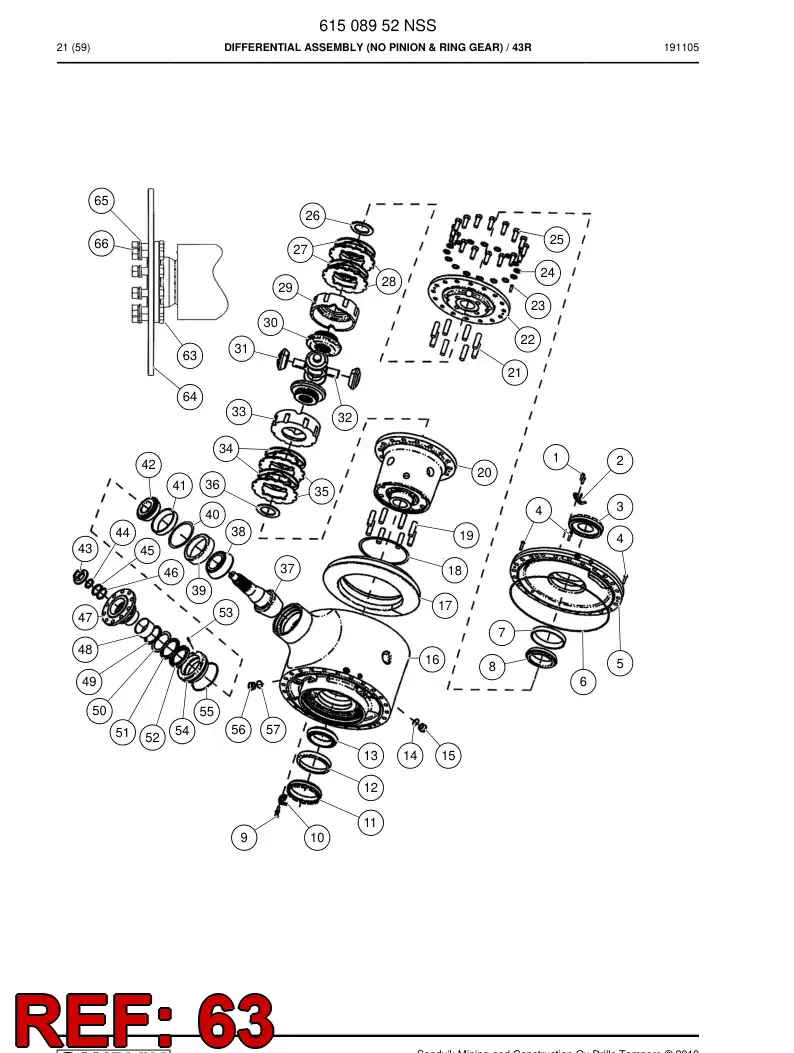 61459459 614 594 59 Screw - Sandvik Technical Drawing
