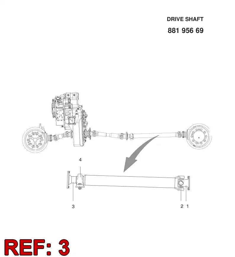 61469489 614 694 89 FLANGE YOKE - Sandvik Technical Drawing