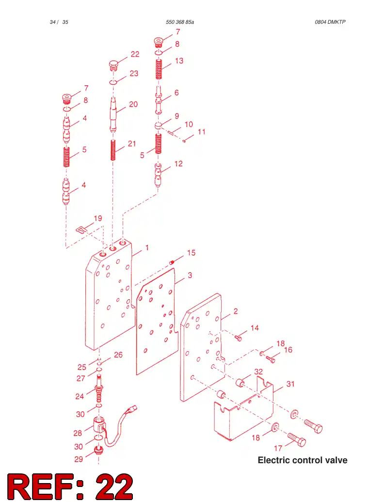 61507428 615 074 28 PLUG - Sandvik Technical Drawing