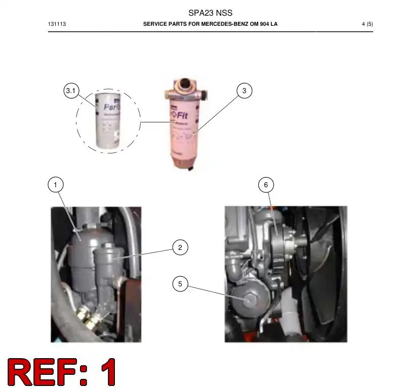 61507642a 615 076 42a Fuel filter - Sandvik Technical Drawing