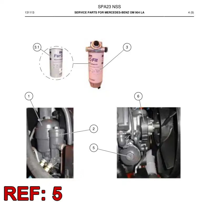 61507643b 615 076 43b Engine oil filter - Sandvik Technical Drawing
