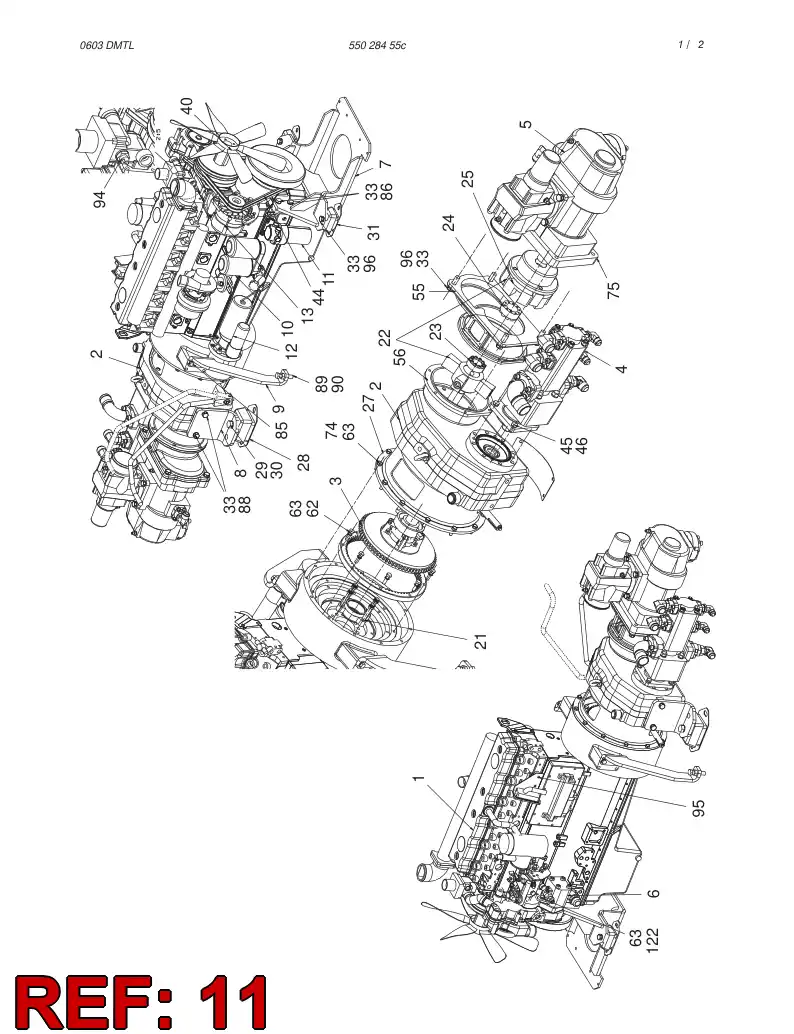 61507988 615 079 88 FUEL FILTER - Sandvik Technical Drawing