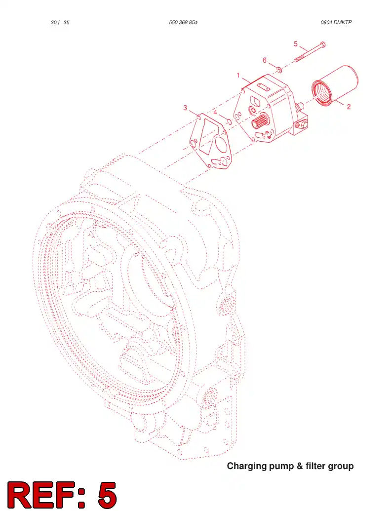 61508495 615 084 95 BOLT - Sandvik Technical Drawing