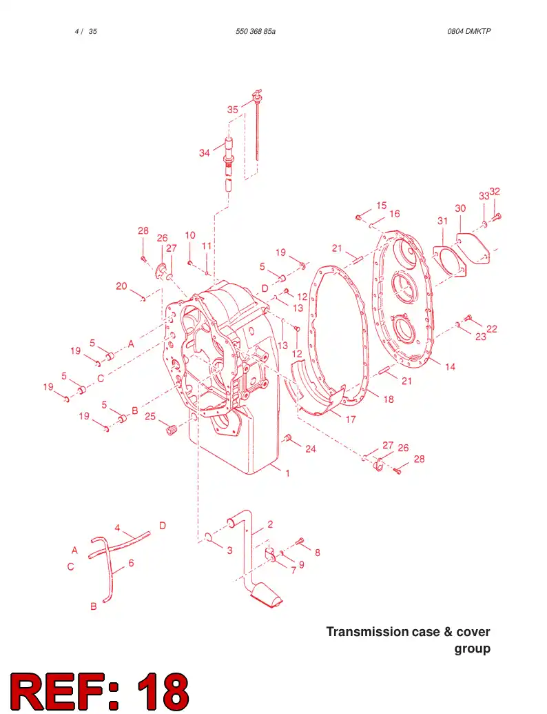 61508505 615 085 05 GASKET - Sandvik Technical Drawing