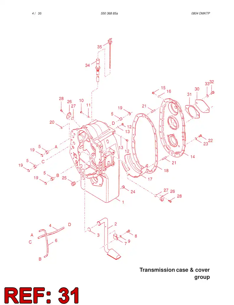 61508506 615 085 06 GASKET - Sandvik Technical Drawing