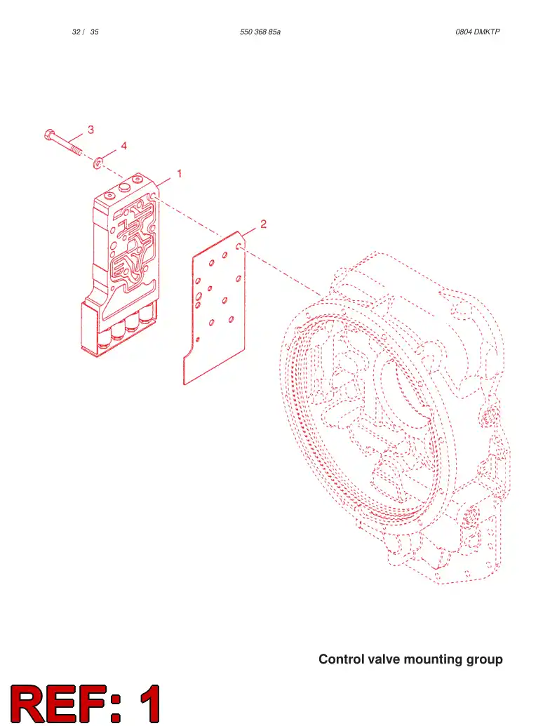 61508855 615 088 55 ELECTRIC CONTROL VALVE COMPLETE - Sandvik Technical Drawing